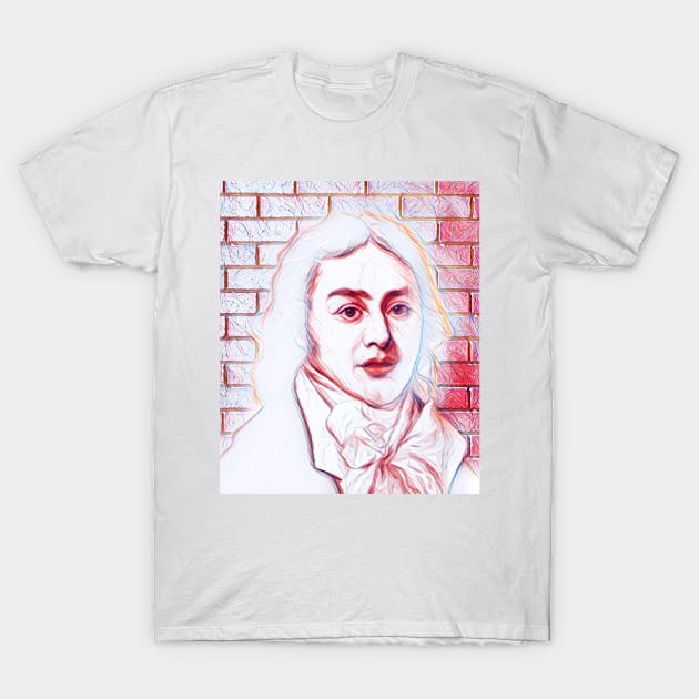 Samuel Taylor Coleridge Portrait | Samuel Taylor Coleridge Artwork | line art 4 T-Shirt by JustLit
